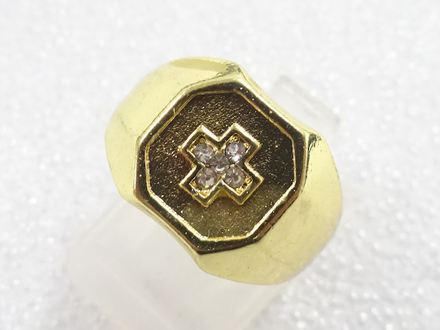 JAPANESE KIMONO / ANTIQUE CRYSTAL RING (SIZE 10)